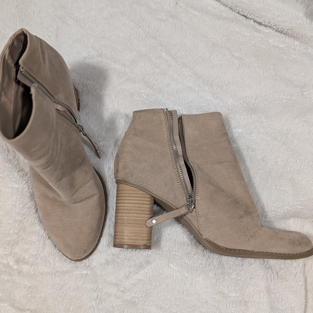 Target Tan Heeled Ankle Boots for Women